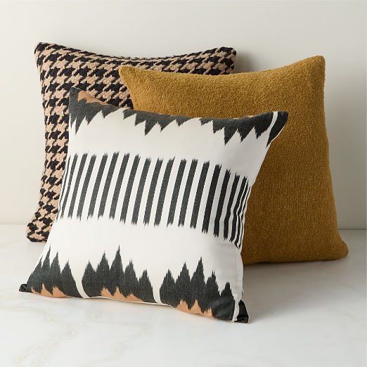 Pattern Play Throw Pillow Set with Down Alternative Inserts