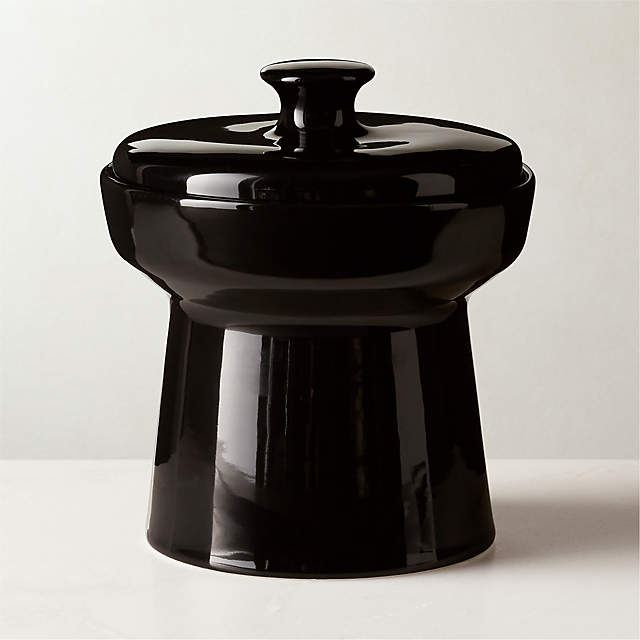 Beehive Marble Cookie Jar Small - Black