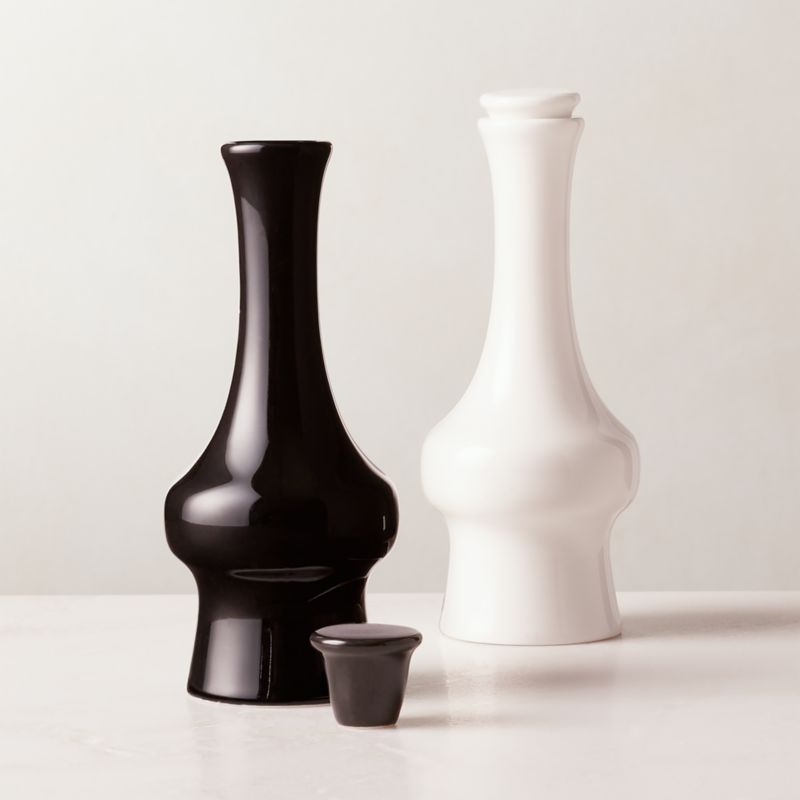 View Contempri Black and White Cruets Set of 2 details