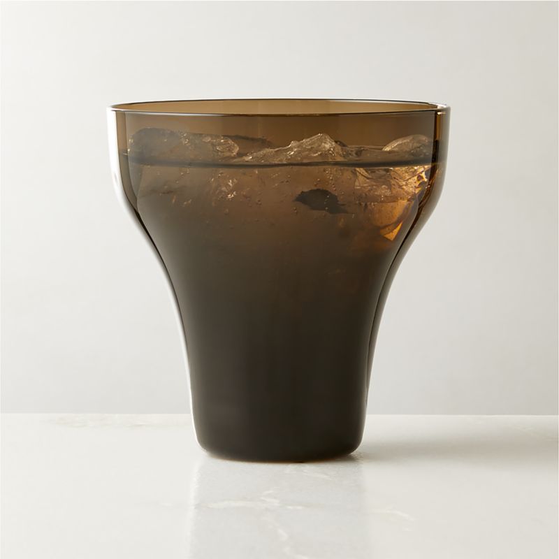 Contempri Smoked Double OldFashioned Glass + Reviews CB2