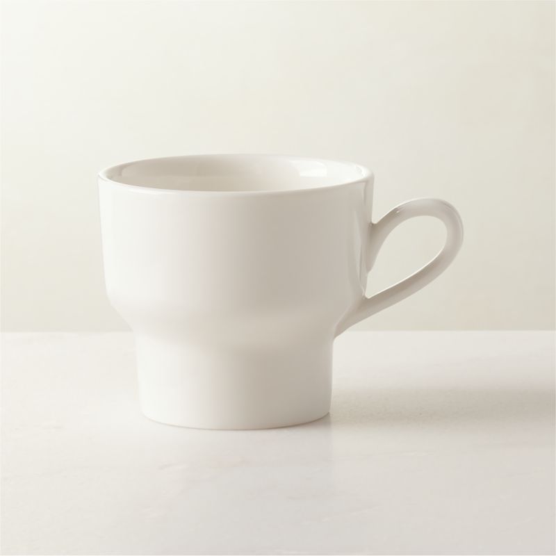 View Contempri White Coffee Mug by Paul McCobb details