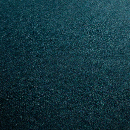 Contra Dark Teal Italian Wool Throw Pillow Cover 23"x23"