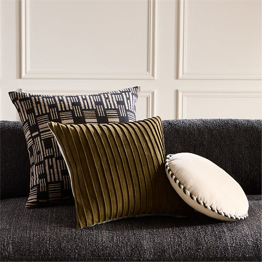 Texture Mix Throw Pillow Set with Feather Down Inserts