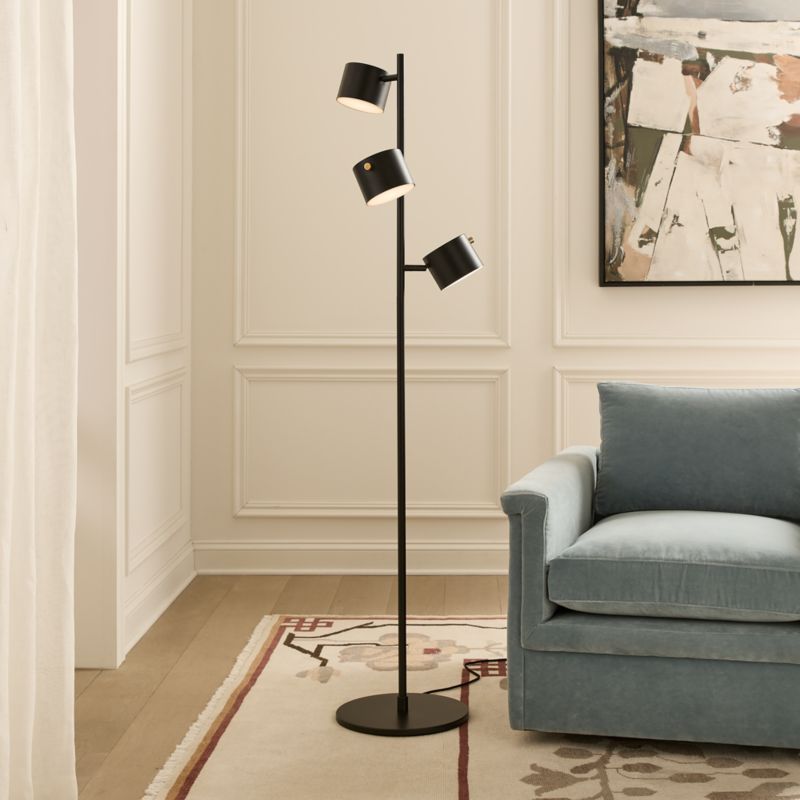 Convene Articulating Black Metal Trio Floor Lamp - image 2 of 5