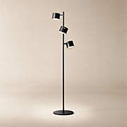 Convene Articulating Black Metal Trio Floor Lamp + Reviews | CB2