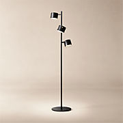 Convene Articulating Black Metal Trio Floor Lamp