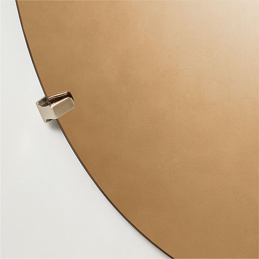 Vidro Convex Smoked Round Wall Mirror 32"