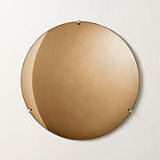 Vidro Convex Smoked Round Wall Mirror 48