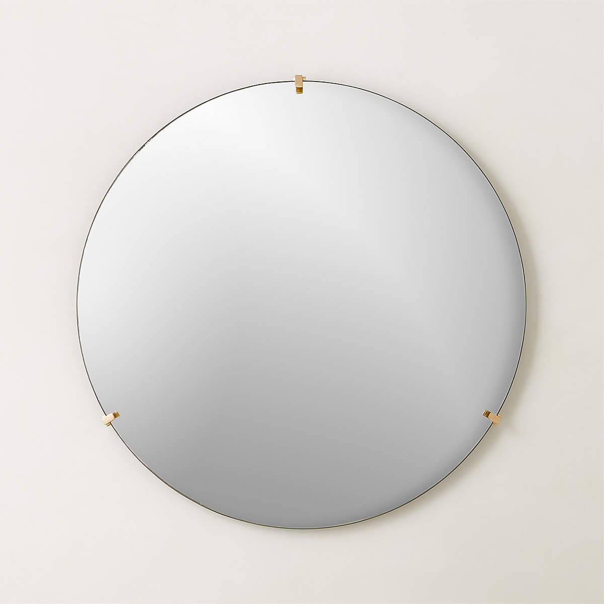 Vidro Convex Brass Round Wall Mirror 32" (Open Larger View)