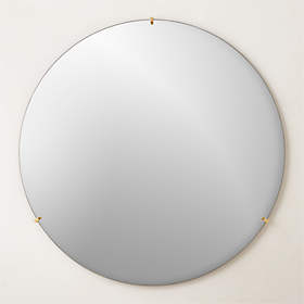 Weston Rectangular Modern Bronze Antiqued Mirror 36x48 + Reviews