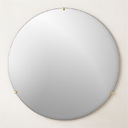 Vidro Convex Smoked Round Wall Mirror 32"