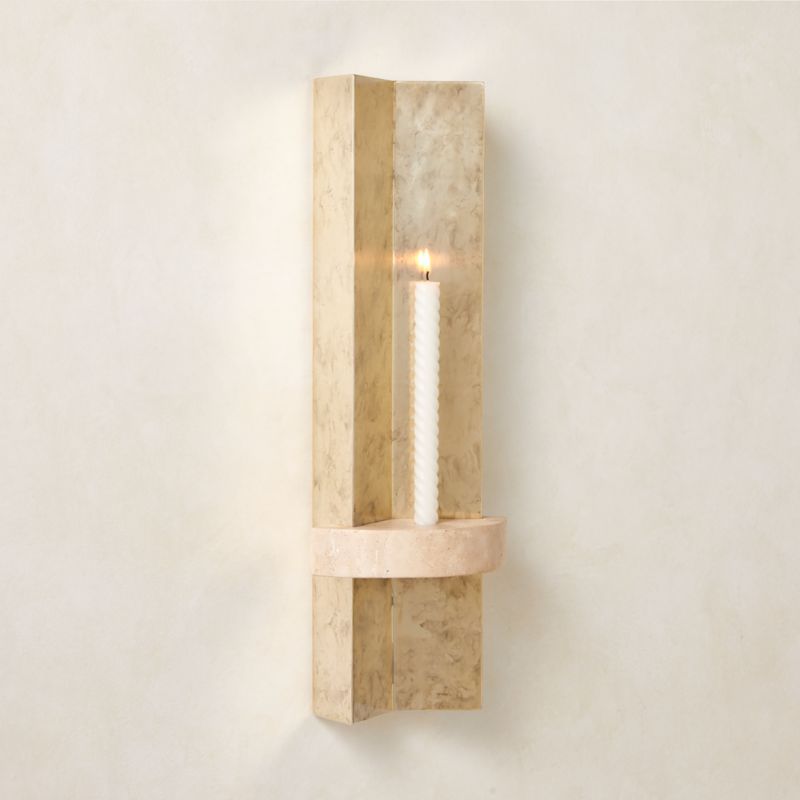 Copernicus Tarnished Silver Wall Sconce Taper Candle Holder - image 0 of 4