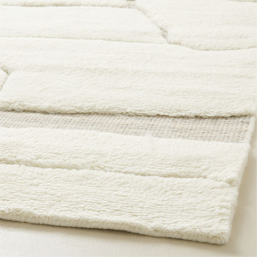 Copley Hand-Knotted Warm White with Taupe New Zealand Wool Area Rug 10'x14'