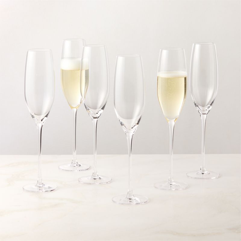 Coppia Champagne Flutes Set of 6 - image 0 of 3