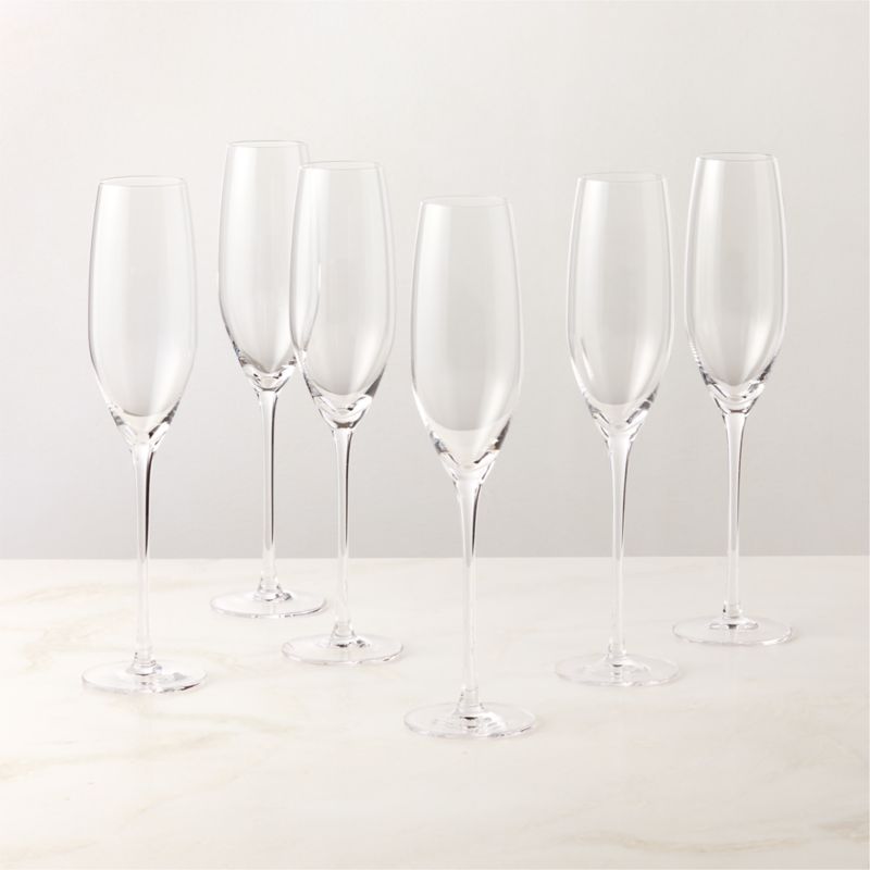 Coppia Champagne Flutes Set of 6 - image 1 of 3