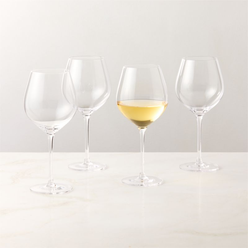 View Coppia White Wine Glasses Set of 4 details