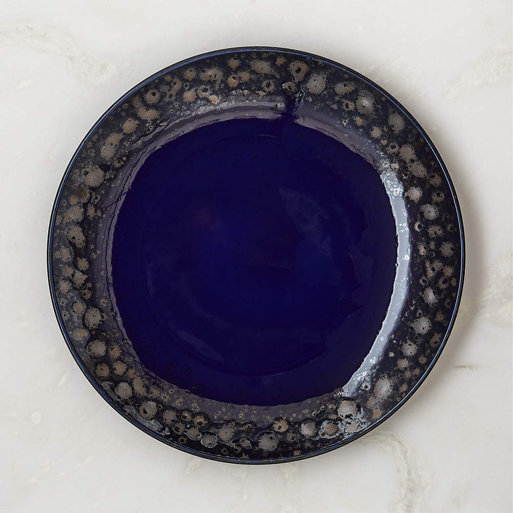 Cordelia Cobalt Blue Dinner Plate Reviews CB2 Canada
