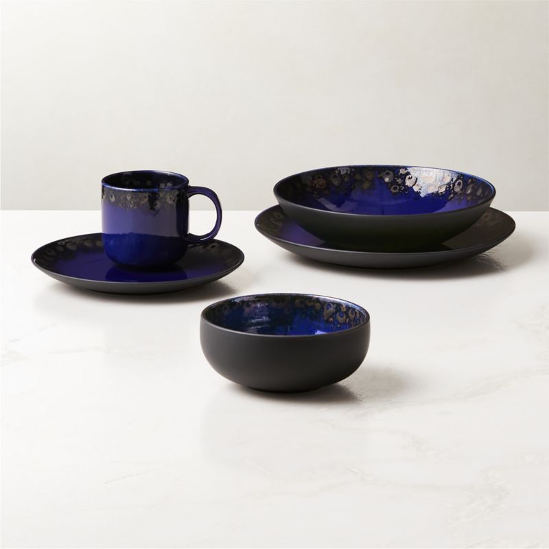 Blue dinner sets hotsell