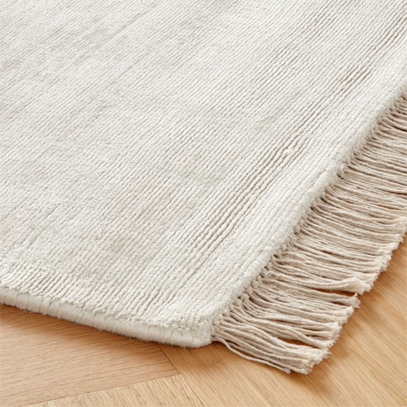 Cornrows Handloomed Ivory and Black Viscose Area Rug 9'x12' - image 3 of 8