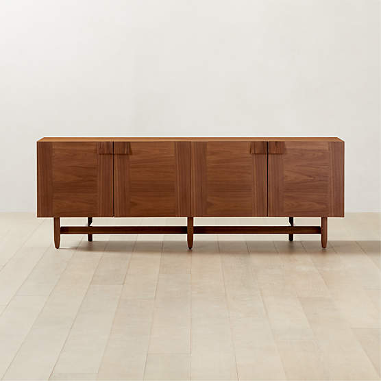 Coronado 77" Walnut Wood Credenza by Lawson-Fenning