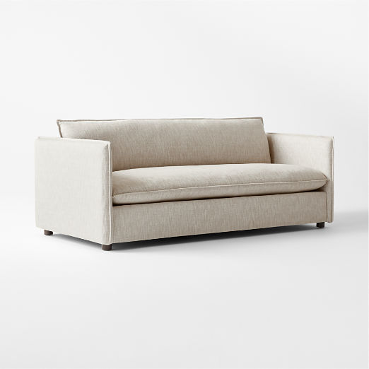 Corroy 78.25" Natural Linen Apartment Sofa