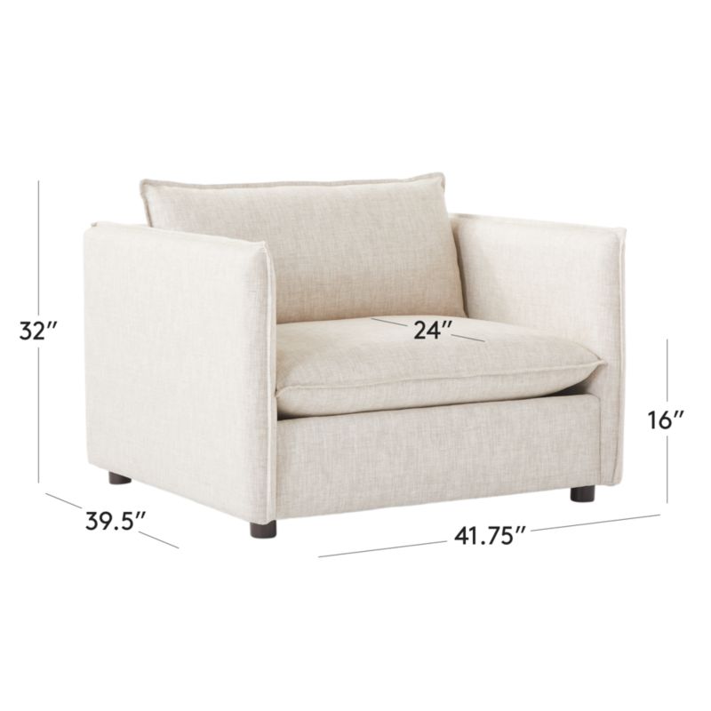 Chair and a half dimensions new arrivals