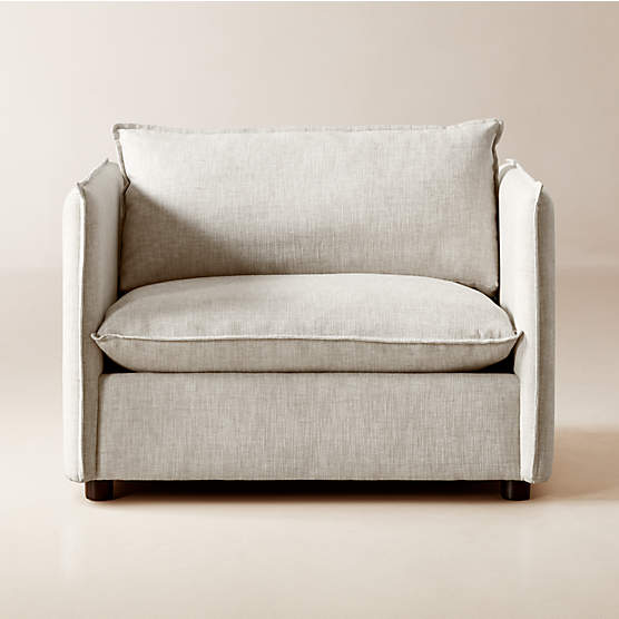 Corroy Natural Linen Chair and a Half