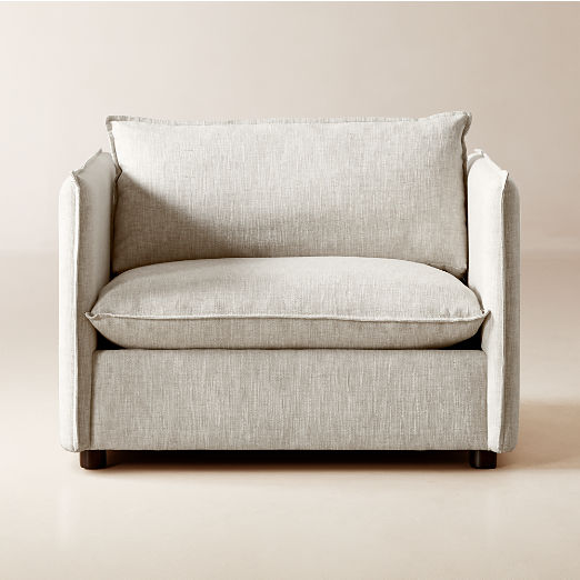 Corroy Natural Linen Chair and a Half