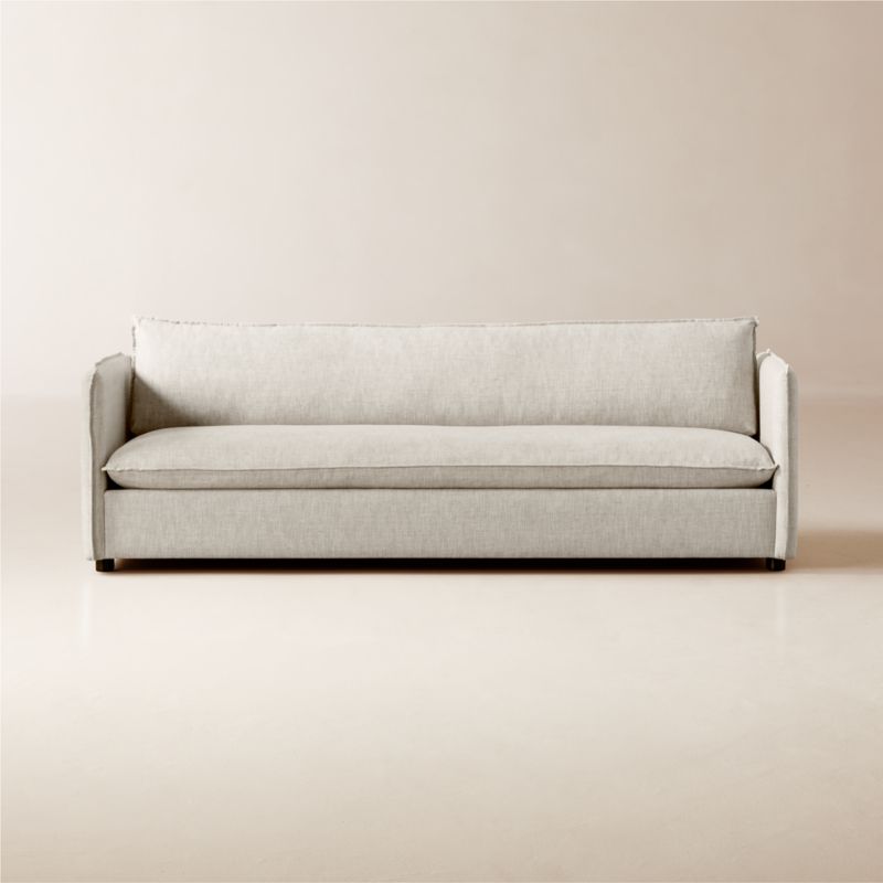 Corroy 92.75" Natural Linen Sofa - image 0 of 10