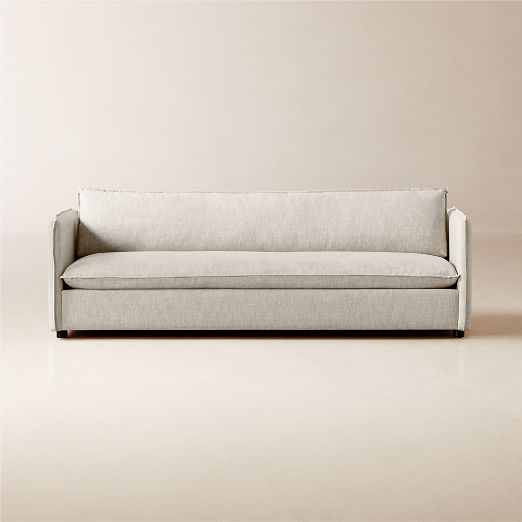 Corroy 92.75" Natural Linen Sofa