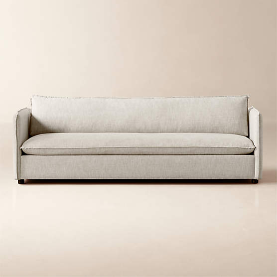 Corroy 92.75" Natural Linen Sofa