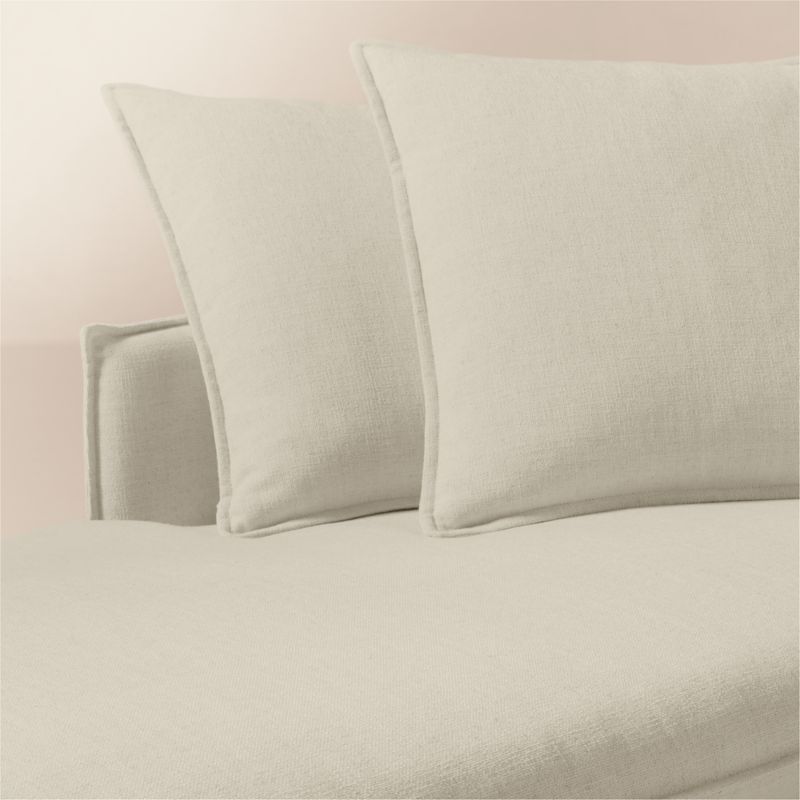 Corroy Scatter Back Ivory Performance Linen Left-Arm Chaise - image 4 of 7