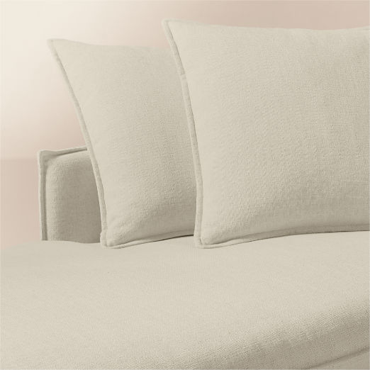 Corroy Scatter Back Ivory Performance Linen Left-Arm Chaise