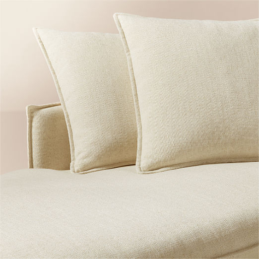 Corroy Scatter Back Ivory Performance Linen Left-Arm Chaise