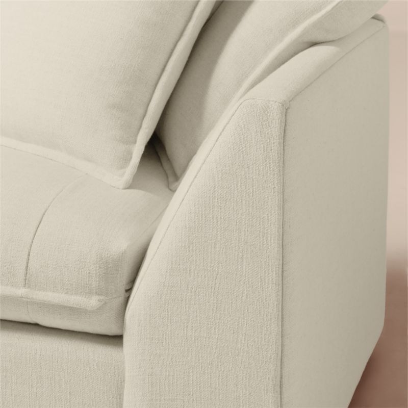 Corroy Scatter Back Ivory Performance Linen Left-Arm Chaise - image 5 of 7