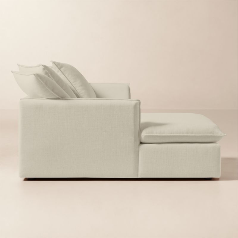 Corroy Scatter Back Ivory Performance Linen Left-Arm Sectional Sofa - image 2 of 7
