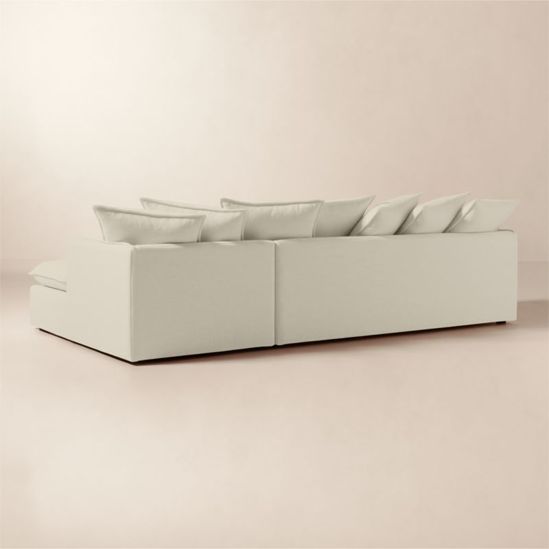 Corroy Scatter Back Ivory Performance Linen Right-Arm Sectional Sofa - image 3 of 7
