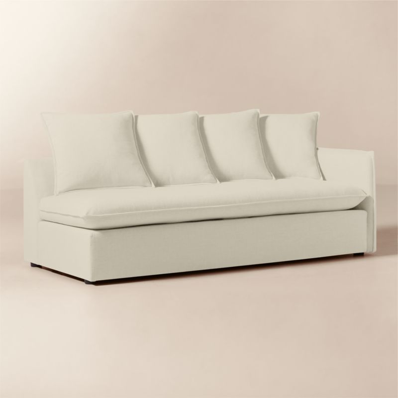 Corroy Scatter Back Ivory Performance Linen Right-Arm Sofa - image 1 of 7