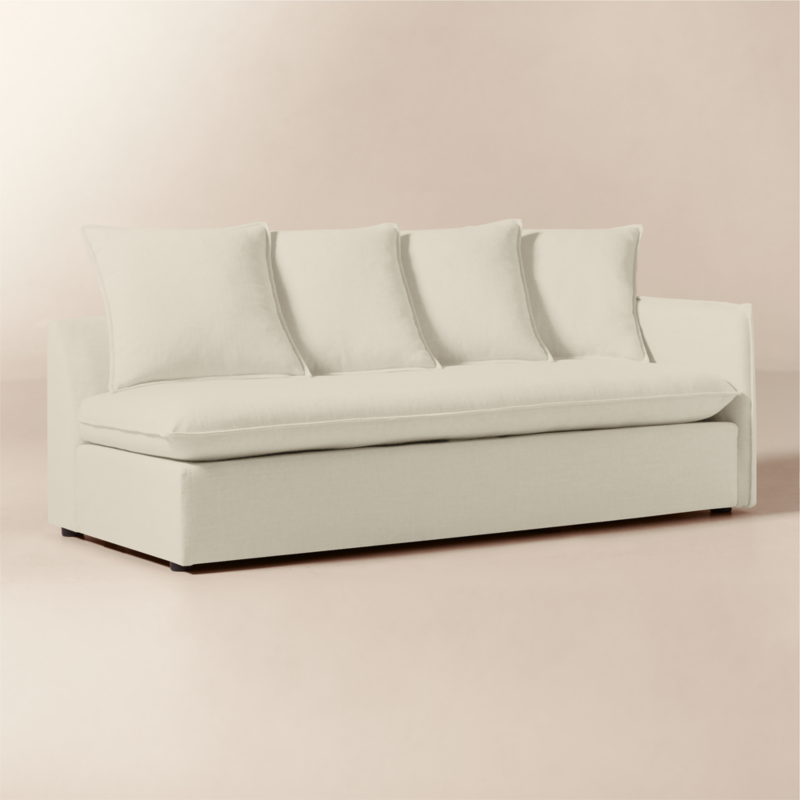 Corroy Scatter Back Ivory Performance Linen Right-Arm Sofa - image 1 of 7