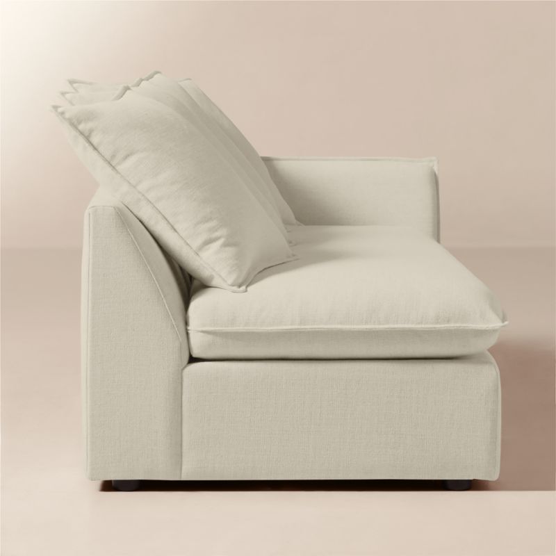 Corroy Scatter Back Ivory Performance Linen Right-Arm Sofa - image 2 of 7