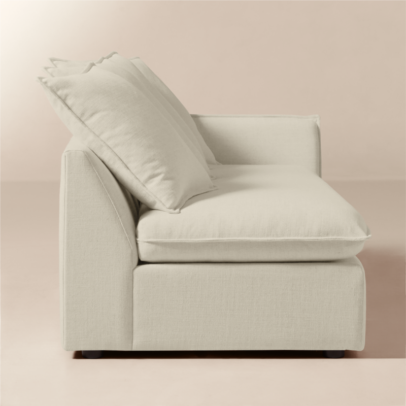 Corroy Scatter Back Ivory Performance Linen Right-Arm Sofa - image 2 of 7