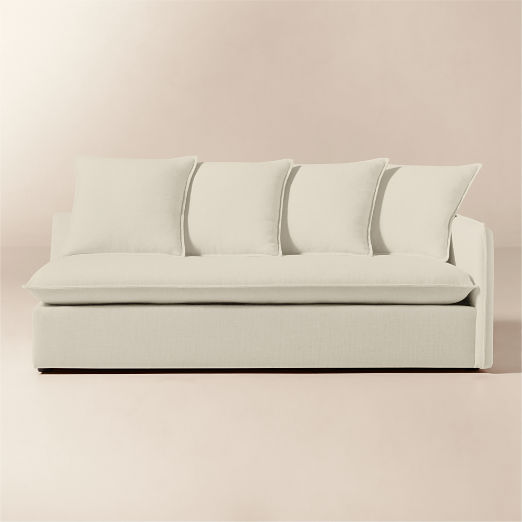Corroy Scatter Back Ivory Performance Linen Right-Arm Sofa
