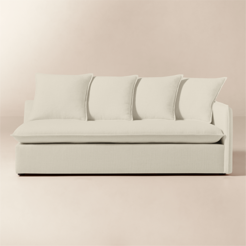 Corroy Scatter Back Ivory Performance Linen Right-Arm Sofa - image 0 of 7
