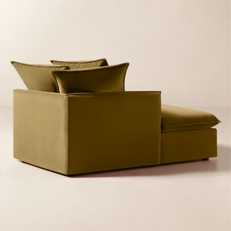 Corroy Scatter Back Brown Performance Velvet Left-Arm Chaise - image 4 of 10