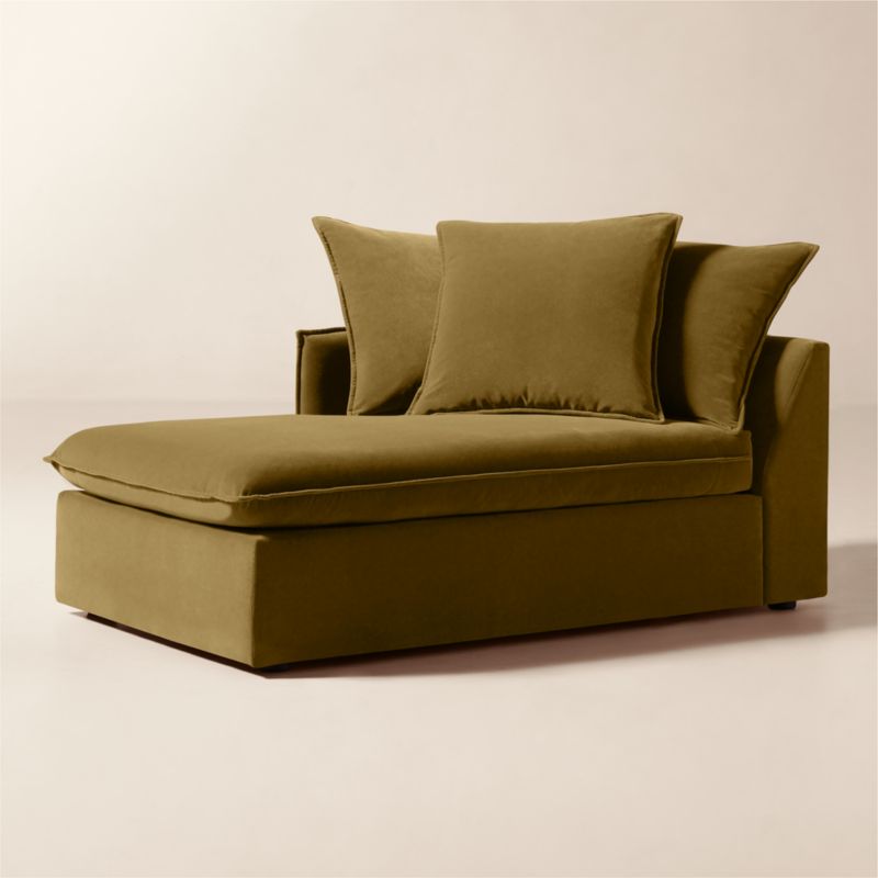 Corroy Scatter Back Brown Performance Velvet Left-Arm Chaise - image 2 of 10
