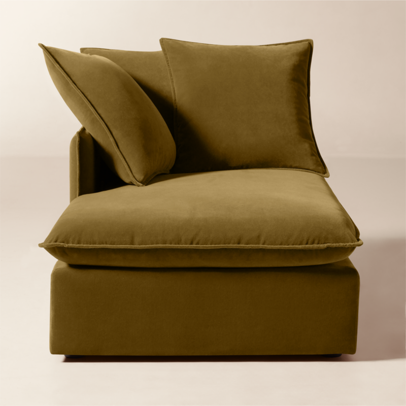 Corroy Scatter Back Brown Performance Velvet Left-Arm Chaise - image 3 of 11