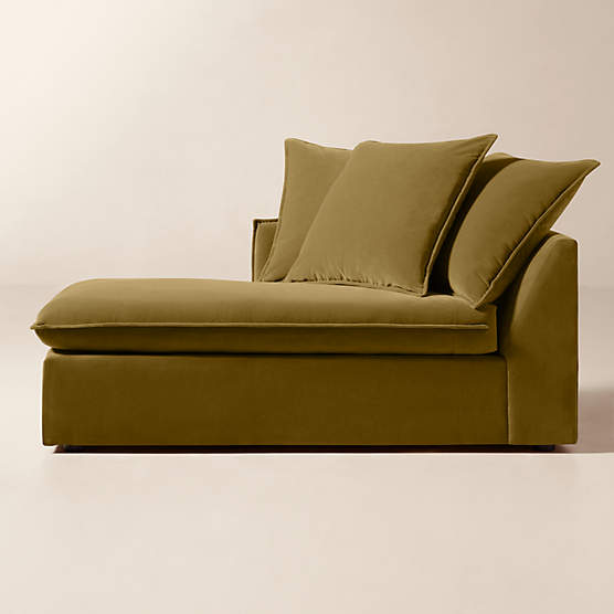 Corroy Scatter Back Brown Performance Velvet Left-Arm Chaise