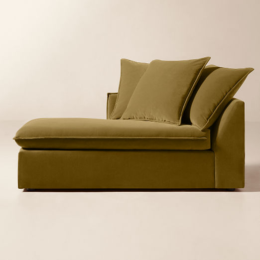Corroy Scatter Back Brown Performance Velvet Left-Arm Chaise