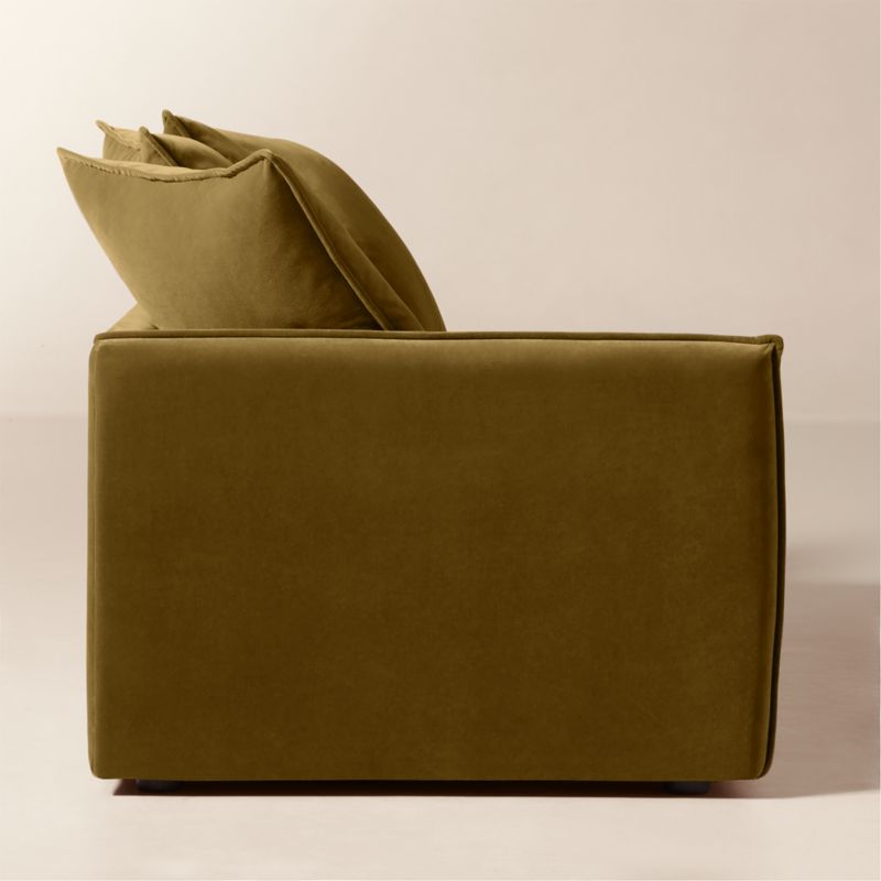 Corroy Scatter Back Brown Performance Velvet Left-Arm Sofa - image 2 of 8