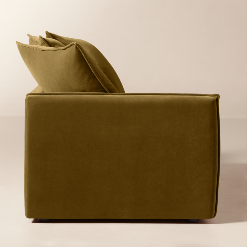 Corroy Scatter Back Brown Performance Velvet Left-Arm Sofa - image 2 of 9